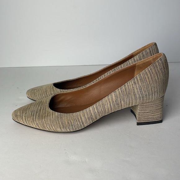 Aquatalia Phoebe Stripped Point Toe Pumps - Picture 5 of 8